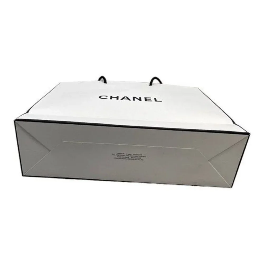 Chanel Gift Bag Set Authentic Pouch Tissue Paper and Gift Bag
